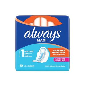 ALWAYS Maxi normal hygienické vložky s křidélky 10 ks obraz