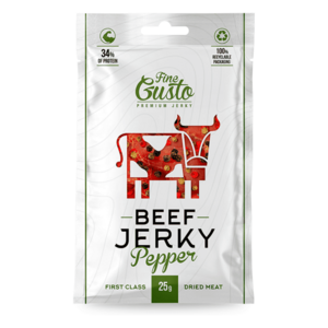 FINE GUSTO Hovězí jerky pepř 25 g obraz