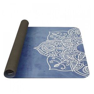 YATE Yoga mat přírodní guma vzor C modrá obraz