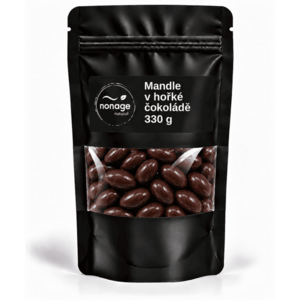NONAGE Mandle v hořké čokoládě 330 g obraz