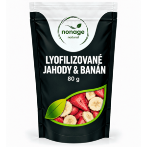 NONAGE Lyofilizovaný mix banán & jahoda 80 g obraz