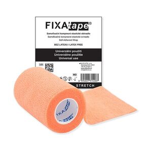 FIXAPLAST Fixatape stretch samofixační obinadlo 7, 5 cm x 450 cm oranžové 1 kus obraz