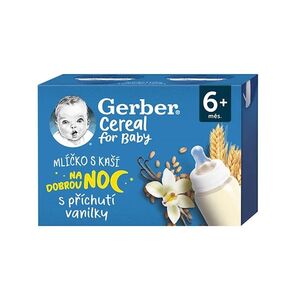 GERBER Cereal mlíčko s kaší s příchutí vanilky 2 x 200 ml obraz