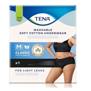 TENA Washable Underwear M černé inkontinenční kalhotky pro ženy 1 kus obraz
