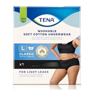 TENA Washable Underwear L černé inkontinenční kalhotky pro ženy 1 kus obraz