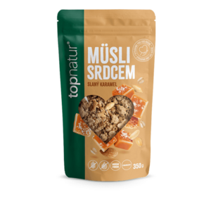 TOPNATUR Müsli srdcem slaný karamel 350 g obraz
