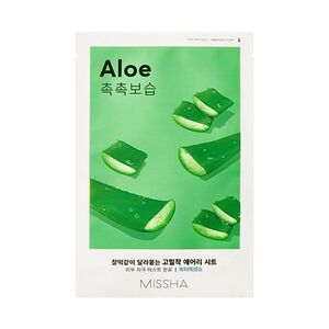 MISSHA Airy fit sheet mask aloe plátýnková maska 19 g obraz