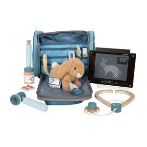 SMALL FOOT Plyšový králíček s pečovatelskou veterinární sadou 24 kusů obraz