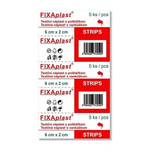 FIXAPLAST Strip Náplast 6 x 2 cm 5 kusů obraz