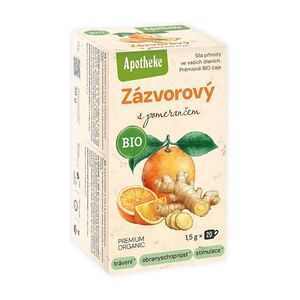 APOTHEKE Zázvorový s pomerančem čaj BIO 20 sáčků obraz
