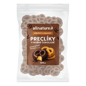 ALLNATURE Preclíky v hořké čokoládě 500 g obraz