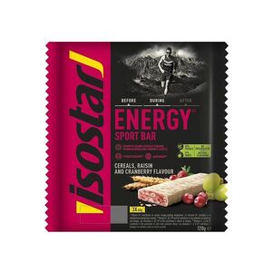 ISOSTAR Energy sport bar tyčinka brusinka 40 g obraz