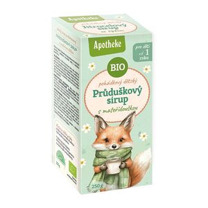 APOTHEKE Sirup dětský průduškový s mateřídouškou BIO 250 g obraz