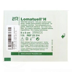 Tyl mastný Lomatuell H sterilní 5x5 cm/1 ks obraz