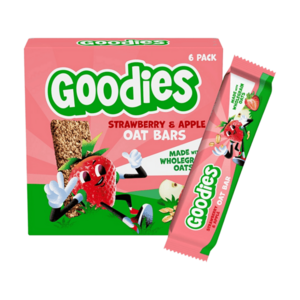 GOODIES Ovesné tyčinky jahody a jablko 6 x 23 g obraz