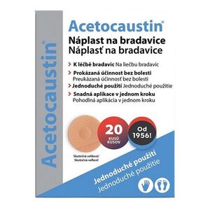 ACETOCAUSTIN Náplast na bradavice 20 kusů obraz