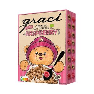 GRACI Dětské cereální malinové kroužky BIO 300 g obraz