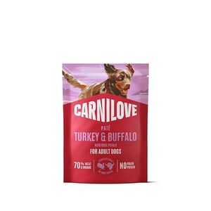 CARNILOVE Kapsička s paštikou pro psy krůtí & buvolí 300 g obraz