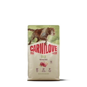 CARNILOVE True fresh dog dry granule s kachním pro psy 4 kg obraz