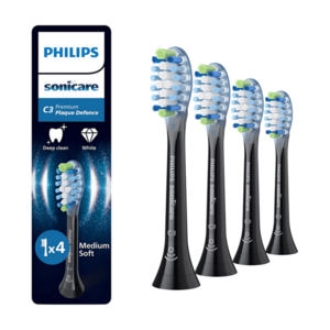 PHILIPS SONICARE HX9044/88 Premium Plaque Defense black hlavice 4 kusy obraz