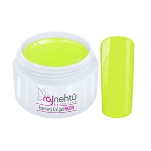 Ráj nehtů Barevný UV gel NEON - Yellow - Žlutý 5ml obraz