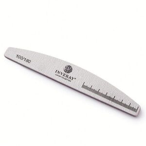 Inveray Nail File 100/180 Halfmoon Grey obraz