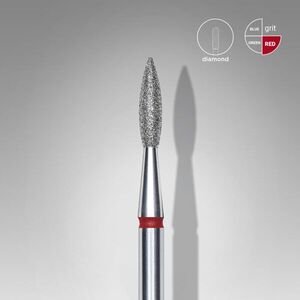 Staleks Diamantová Fréza Špičatý "Flame" Červená 2, 1/8 mm obraz