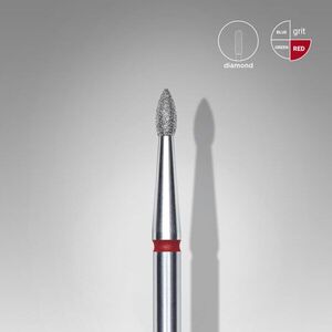 Staleks Diamantová Fréza Špičatý "Pupen" Červená 1, 8/4 mm obraz