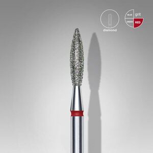 Staleks Diamantová Fréza Plamínek "Flame" Červená 2, 3/10 mm obraz