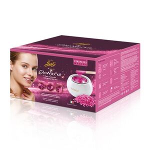 ItalWax GloWax depilační sada s ohřívačem + 2 x 80 g filmový vosk + přípravky obraz