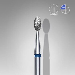Staleks fréza FA130B025/5 diamantová oliva modrá 2, 5/5 mm obraz