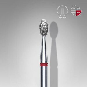 Staleks fréza FA130R025/5 diamantová oliva červená 2, 5/5 mm obraz