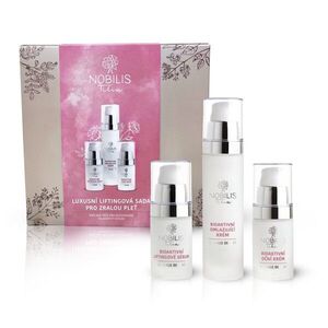 Nobilis Tilia Luxusní liftingová sada pro zralou pleť Bioaktivní omlazující krém 50 ml + Bioaktivní liftingové sérum 15 ml + Bioaktivní oční krém 15 ml dárková sada obraz