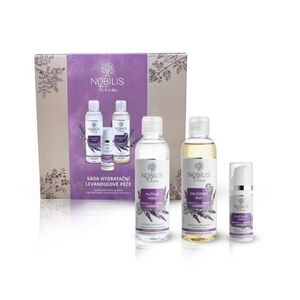 Nobilis Tilia Sada hydratační levandulové péče Odličovací olej Levandule 200 ml + Pleťová voda Levandule 200 ml + Zvláčňující krém Levandule 50 ml obraz