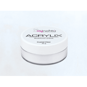 Ráj nehtů Akrylový prášek ACRYLIX 30 g - Crystal Clear obraz