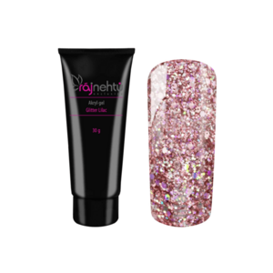 Ráj nehtů Akryl-gel v tubě 30g - Glitter Lilac obraz
