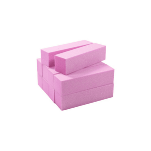 Pilník blok barevný - růžový 10 ks obraz