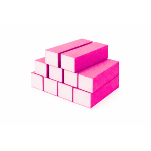 Pilník blok barevný - neon růžový 10 ks obraz