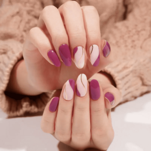 MANITIME gelové nálepky - Violet Lines obraz