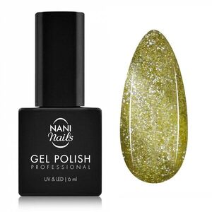 NANI Cat Eye gel lak 6 ml - Lime Gold obraz