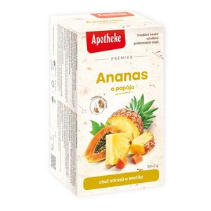 Apotheke Ananas a papája nálevové sáčky 20x 2 g obraz