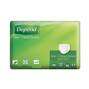 Depend Slip Super XL inkontinenční plenkové kalhotky 15 ks obraz