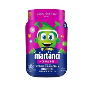 Marťánci Gummy Černý bez 50 ks obraz