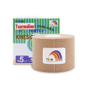 TEMTEX Kinesio tape Tourmaline 5 cm x 5 m tejpovací páska béžová obraz