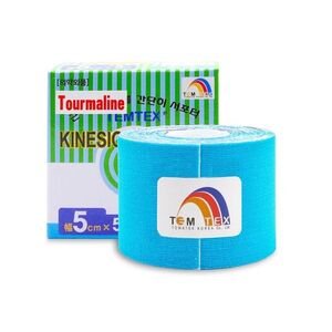 TEMTEX Kinesio tape Tourmaline 5 cm x 5 m tejpovací páska modrá obraz