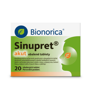 Sinupret akut 20 obalených tablet obraz