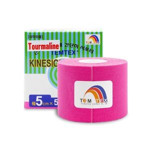 TEMTEX Kinesio tape Tourmaline 5 cm x 5 m tejpovací páska růžová obraz