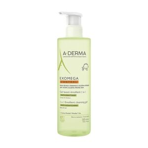 A-Derma Exomega Control zvláčňující mycí gel 2v1 pro suchou kůži se sklonem k atopii 500 ml obraz