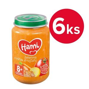 Hami Zelenina s krůtou a rajčaty 8m+ 6x200 g obraz