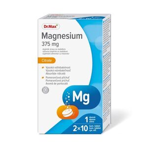 Dr. Max Magnesium Citrate 375 mg 2x10 šumivých tablet obraz